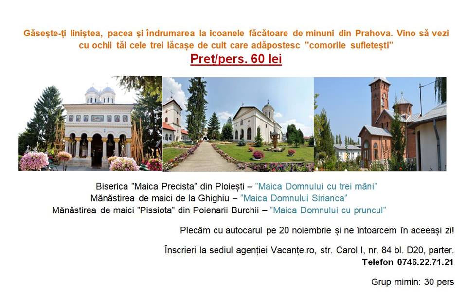 Excursii de o zi la Vacante.ro, cea mai noua agentie de turism din Campina, vizavi de notariate! (P)