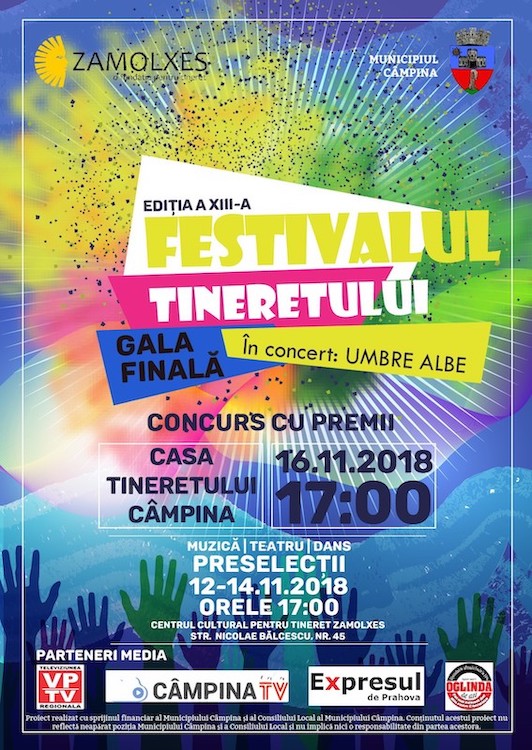 Festivalul Tineretului incepe saptamana viitoare, la Fundatia Zamolxes din Campina